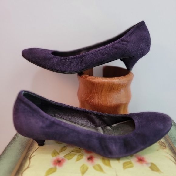 Prada Purple Suede Pumps Size 39 - Picture 6 of 11